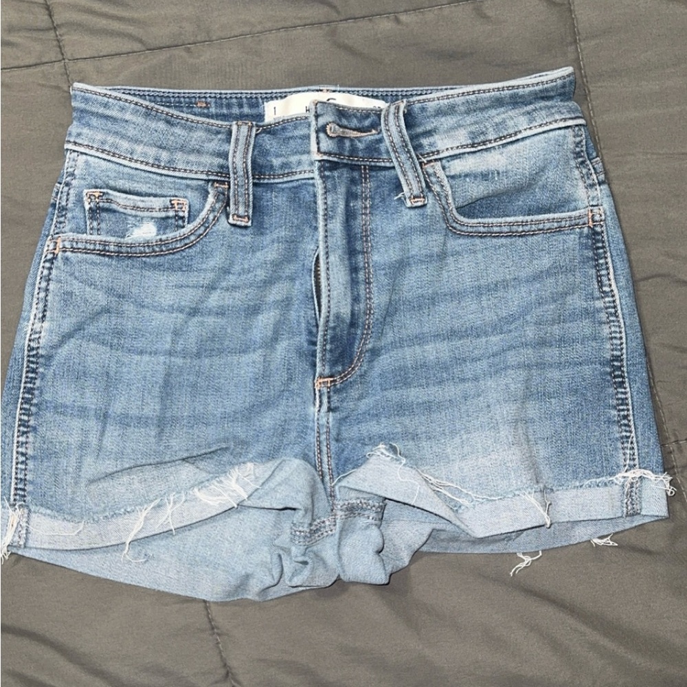 Hollister Light Blue Jean Shorts